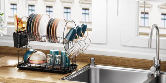 Maximize Vertical Space with Stackable Dish Racks