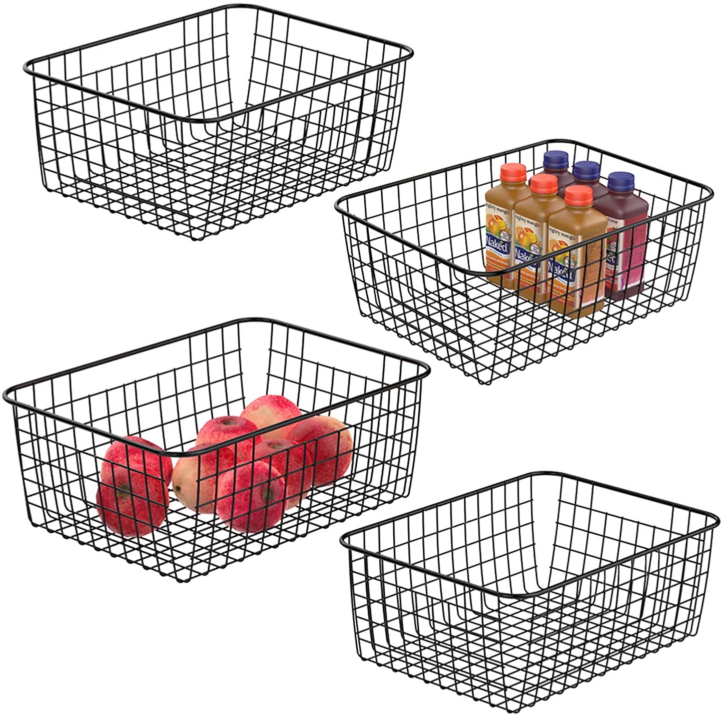 Wire Storage Baskets (2 Large, 2 Medium) - HR044 - iSPECLE