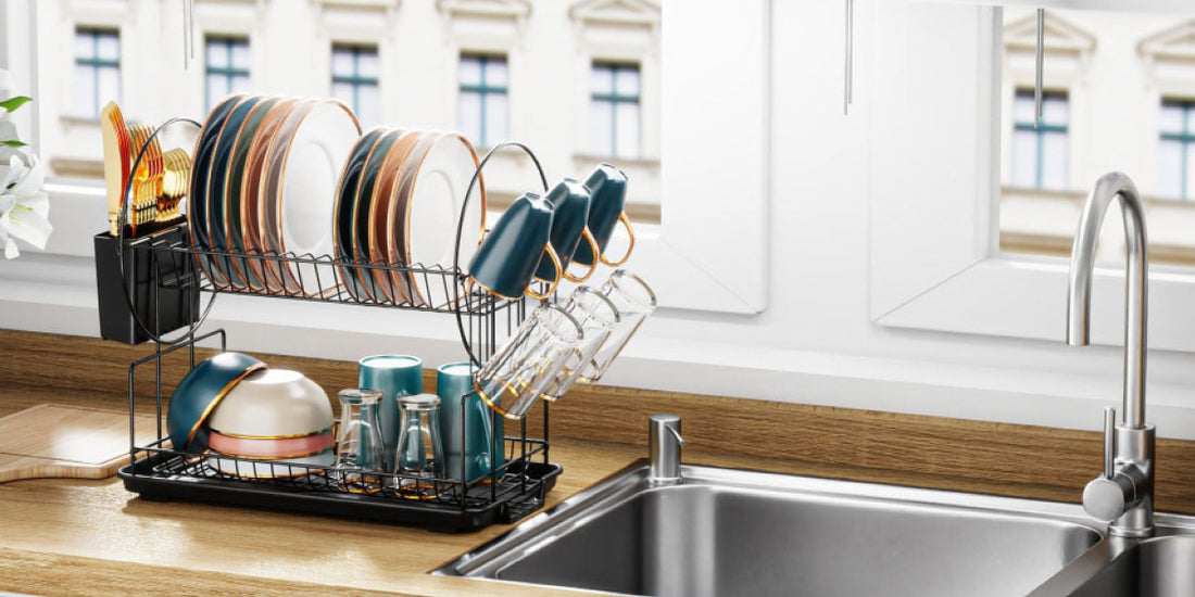 Maximize Vertical Space with Stackable Dish Racks