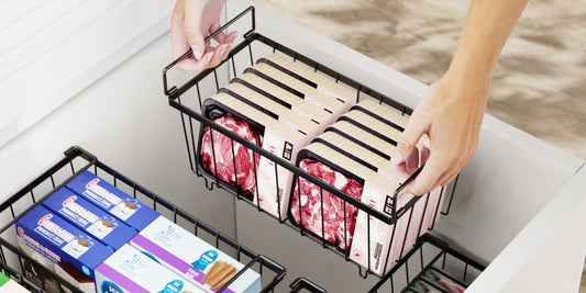 Maximize Your Freezer Space with ISPECLE Stackable Organizers!