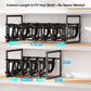 iSPECLE  Can Organizer for Pantry with Adjustable Dividers, Hold 40-60 Cans Auto Rolling, Black