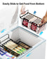 iSPECLE  Stackable and Hanging Freezer Organizer Bins (4 Pack, 5 Pack, 6 Pack)