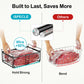 iSPECLE 4 Pack Freezer Organizer Bins for 10 to 20 Cu.Ft Chest Freezer, Adjustable Wire Stackable Storage with Handles, Deep Freeze Organizer for Meat & Vegetables