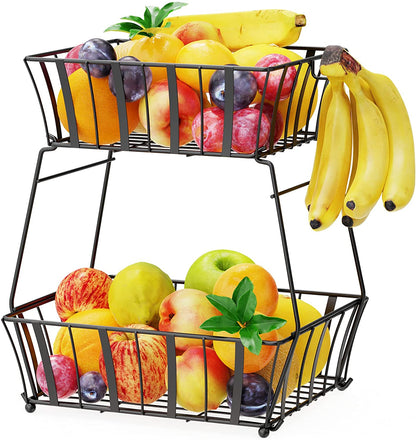 2 Tier Detachable Fruit Storage Basket - HR11 - iSPECLE