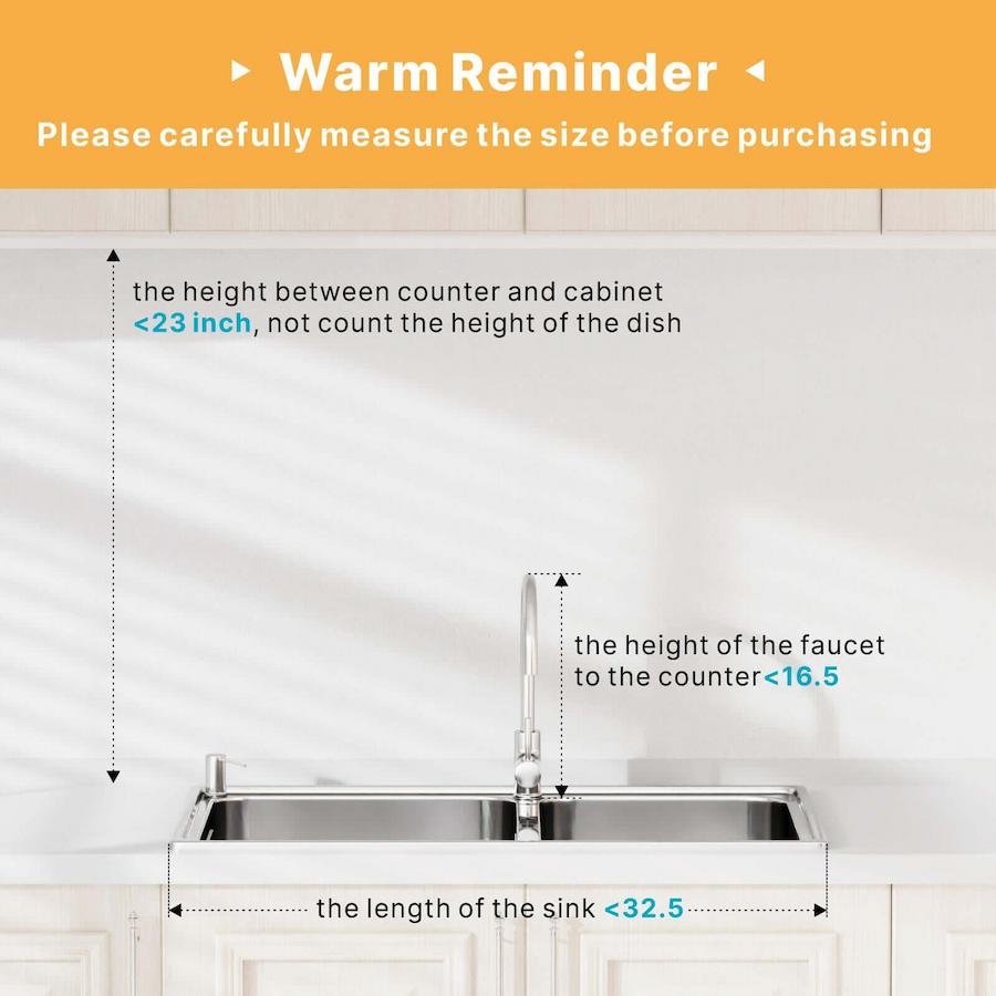 Over Sink Dish Drying Rack, Black, Heavy Duty, Easy Installation, Spac –  wallqmer