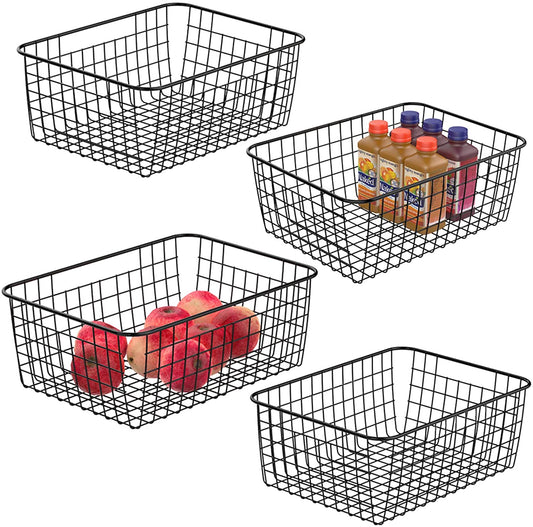 Wire Storage Baskets (2 Large, 2 Medium) - HR044 - iSPECLE